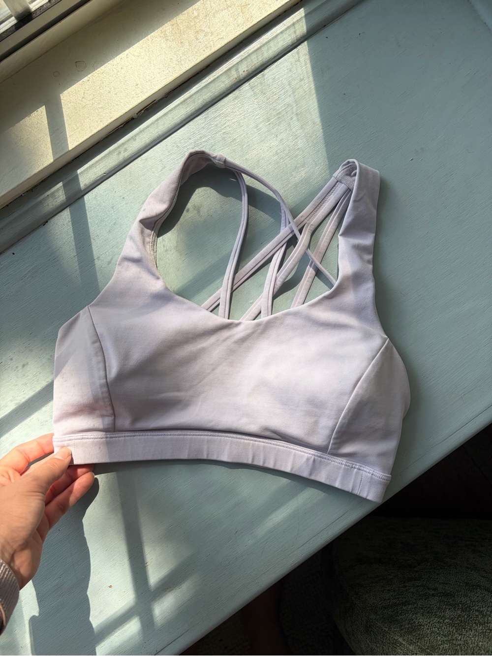 lululemon athletica Light Lavender Strappy Back Sports Bra
